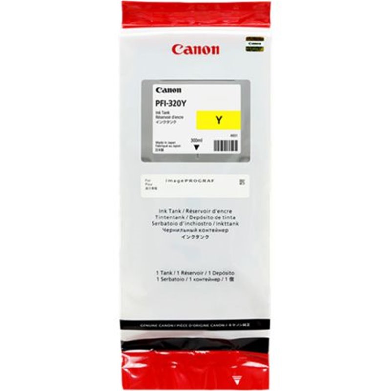 Cartucho Original CANON PFI320 Amarillo - 2893C001 [ML-300]