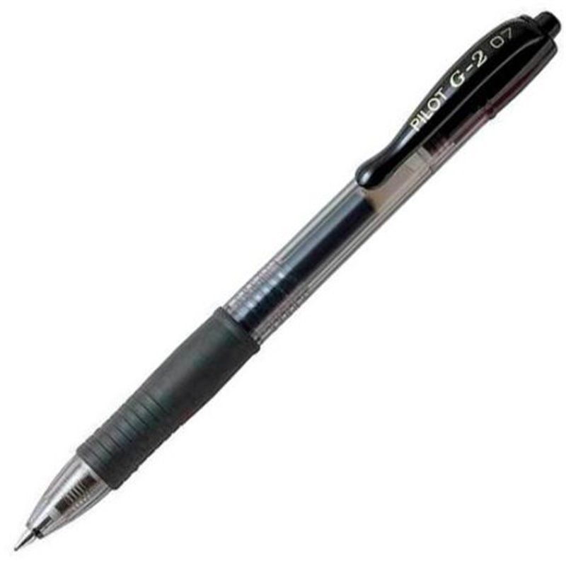 Bolígrafo PILOT G-2 BL-G2-7-B - 12 Unidades · Negro