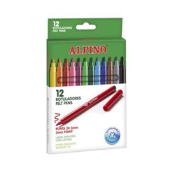 Rotuladores de Colores ALPINO AR001002 - 3mm · 12 Unidades