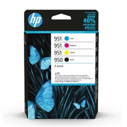 Pack Cartucho Original HP 950/951 BK+C+M+Y - 6ZC65AE [ML-24][PAG-1000]