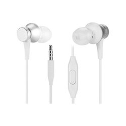 Auriculares Intrauditivos Xiaomi Mi In Ear Basic ZBW4355TY - Jack 3.5mm · 20Mz · Micrófono · 1.25m · Plateados