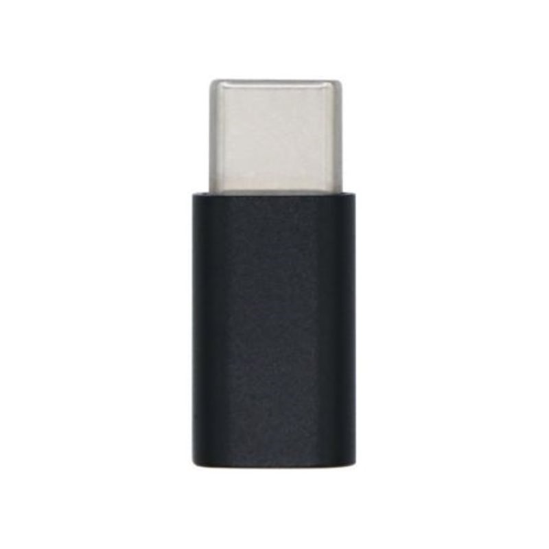 Adaptador USB Tipo C-M a Micro USB-H · Negro