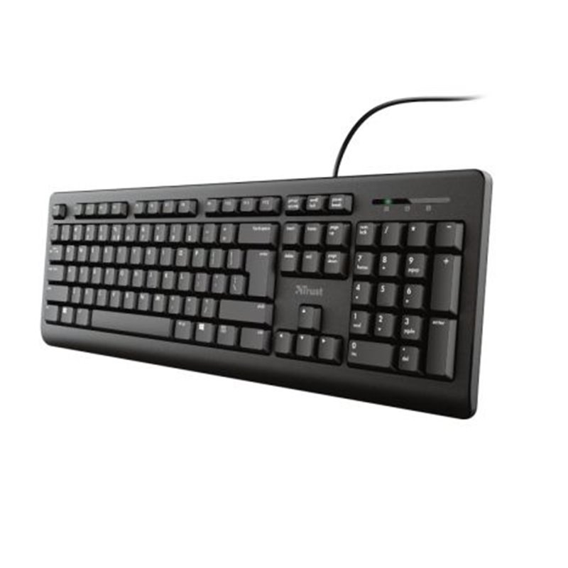 Teclado con Cable TRUST TK-150 23982 - USB · 1.8m · Negro