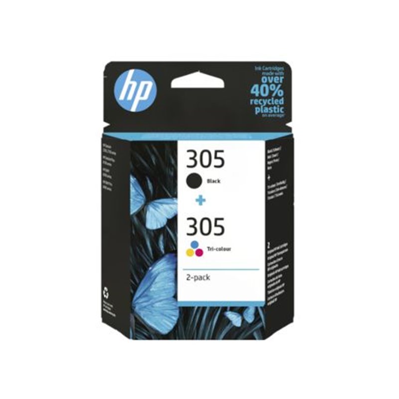 Pack 2 Cartuchos Originales HP 305 BK+C+M+Y - 6ZD17AE [PAG-120]