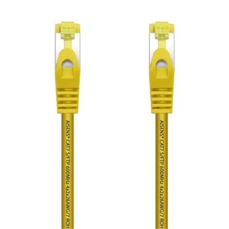 Cable de Red Latiguillo RJ45 LSZH Cat.7 SFTP - 0.25m · Amarillo