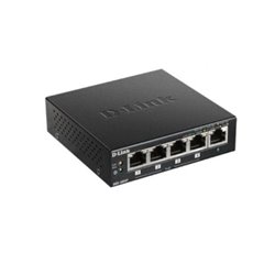 Switch de Red D-LINK DGS-1005P - 5 Puertos · MDI-X · 4xPoE · 5x10/100/1000Base-T