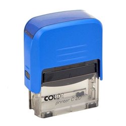 Sello Printer COLOP C20 501090 - 14x38 mm · Almohadilla E/20 · Azul