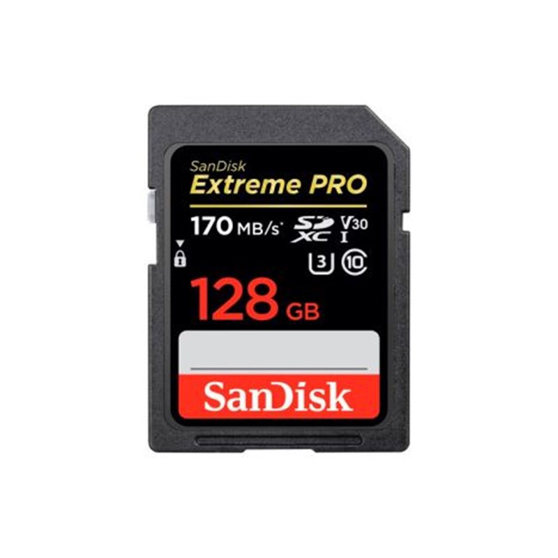 Tarjeta de Memoria SANDISK Extreme Pro SDSDXXY-128G-GN4IN - 128GB · Clase 10 UHS-I U3