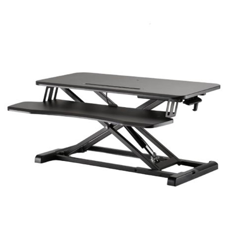 Estación de Trabajo EWENT EW1545 - Altura Ajustable · Bandeja Teclado · PVC · Negro