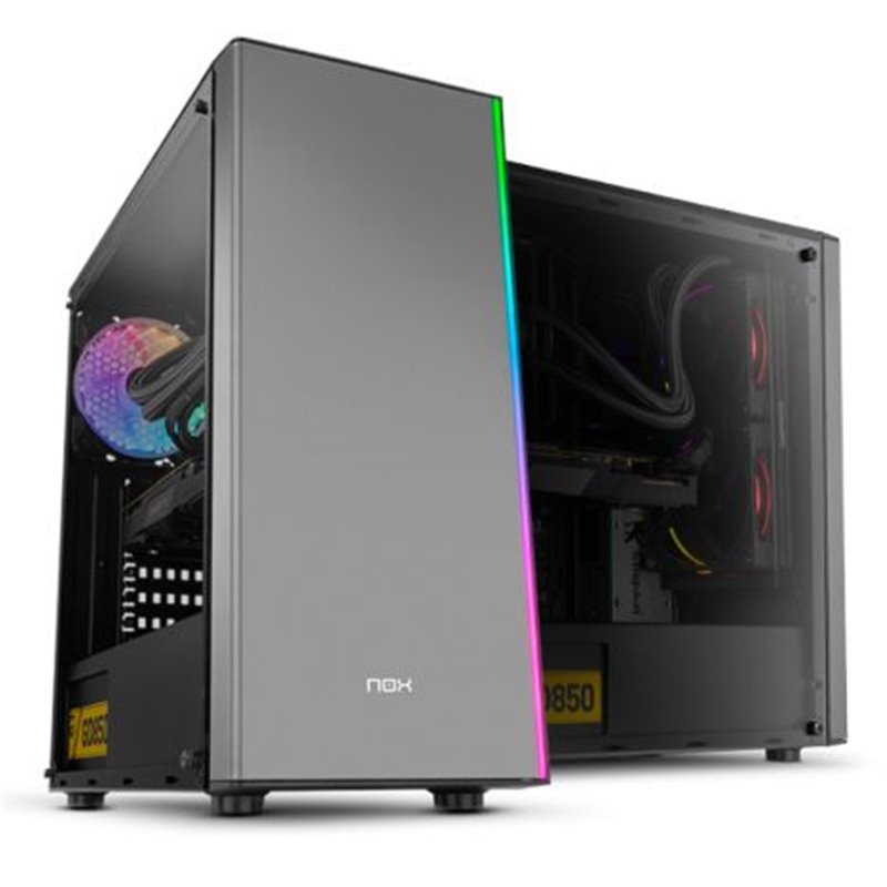 Caja Semitorre NOX Infinity Omega NXINFTYOMEGA - ATX · Micro ATX · Mini ATX · 2x3.5 · 2x2.5 · USB 3.0 · Negro