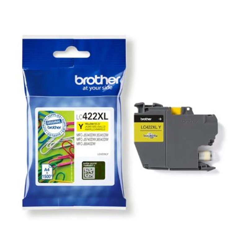 Cartucho Original BROTHER LC422XL Amarillo - LC422XLY [PAG-1500]