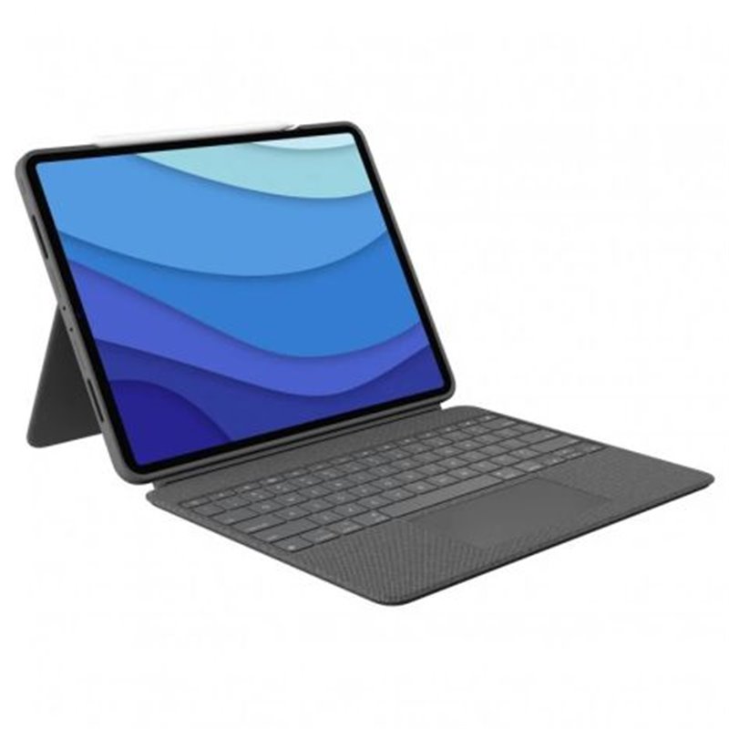Funda con Teclado para Tablet LOGITECH Combo Touch 920-010211 - 12.9 · iPad Pro · Gris