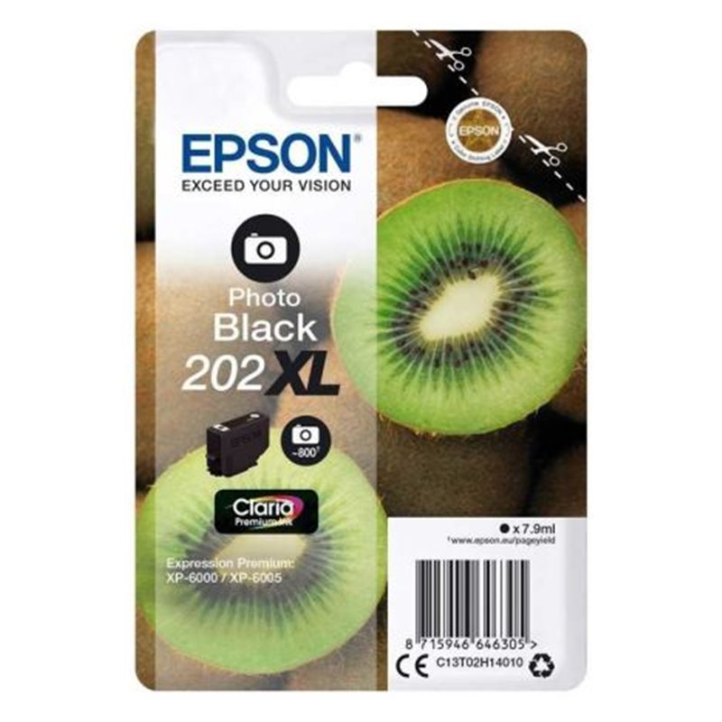 Cartucho  Original EPSON 202XL Negro Foto - C13T02H1401 [PAG-800] [ML-7]