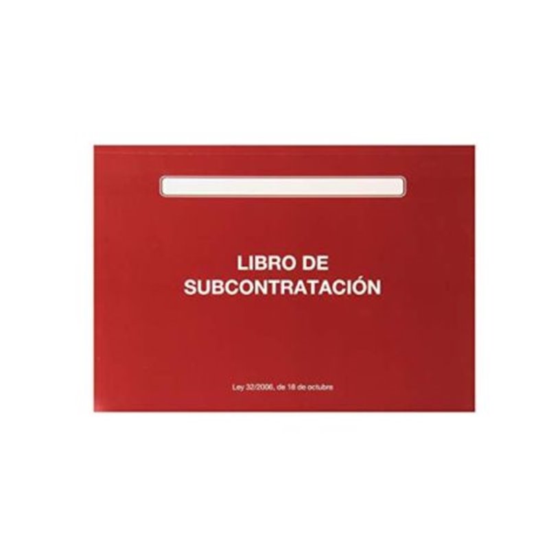 Libro de Subcontratación DOHE 10011 - Castellano