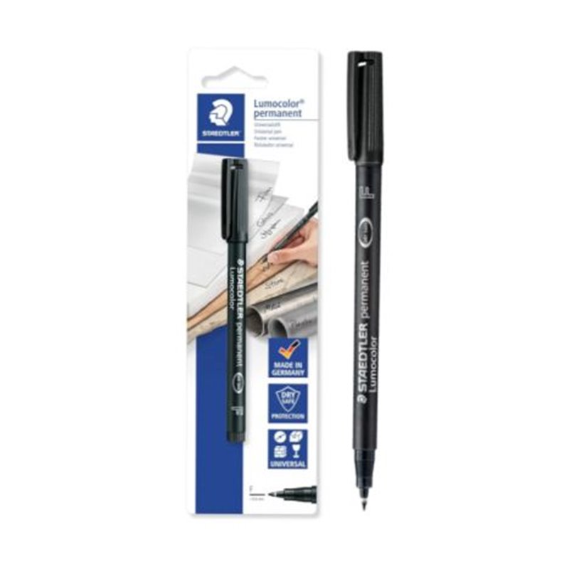 Rotulador Permanente STAEDTLER 318-9 - 0.6mm · Negro · 10 Unidades
