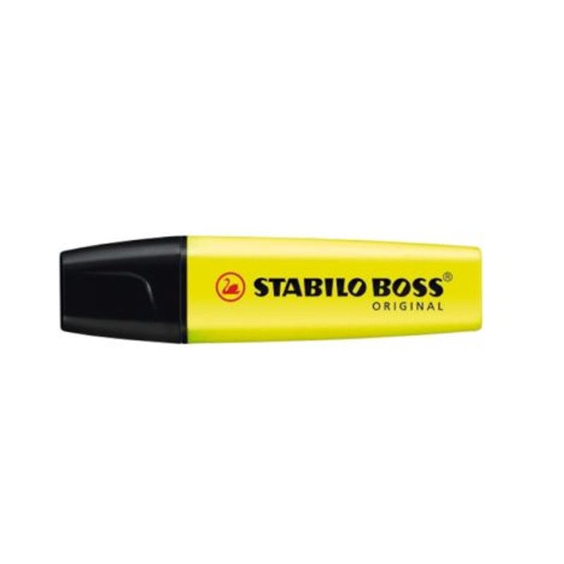 Subrayador STABILO BOSS 70/24  - 2/5mm · Amarillo Fluorescente · 10 Unidades