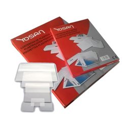 Fundas para Plastificar YOSAN 0101DN125 - 70x110 mm · Transparente · Paquete 100 Unidades