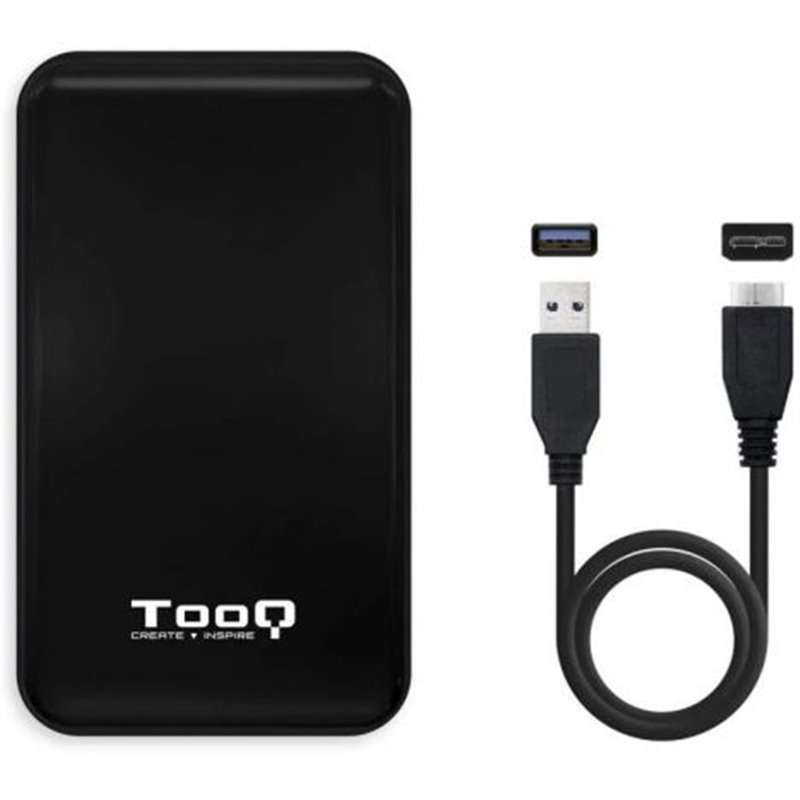 Caja para Disco Duro TOOQ TQE-2528B - 4TB · SATA · USB 3.0 · USB 3.1 · 2.5