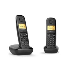 Pack de Teléfonos Inalámbricos GIGASET A270 - Agenda 80 Contactos · Negro