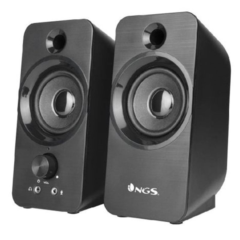 Altavoces NGS SB350 - USB/Jack 3.5mm · 12W · PC/Portátil · Negro