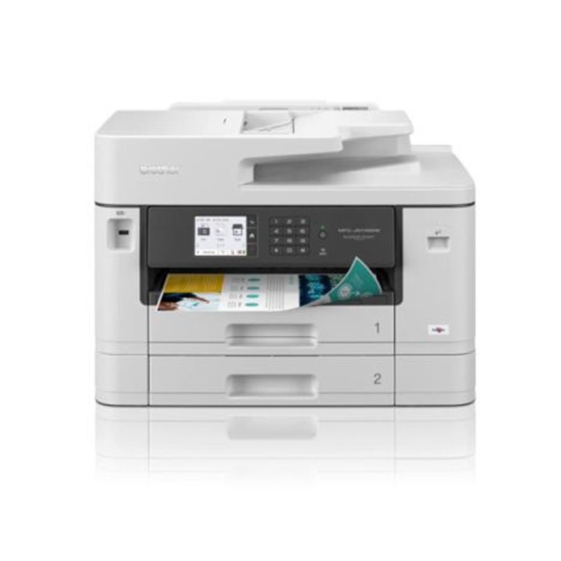 Impresora Multifunción Tinta BROTHER MFCJ5740DW Color  - A3 · Dúplex · ADF · 28PPM · 600x600 · 1200ppp · USB 2.0/WiFi - Cartucho