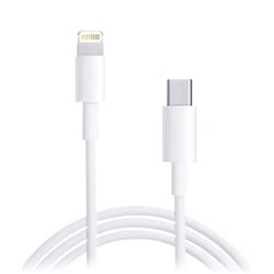 Cable de Carga USB Tipo C a Lightning - 1m · Blanco