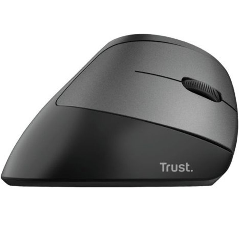 Ratón Inalámbrico Ergonómico TRUST Bayo Eco - USB 2.0 · 2400DPI  · Batería Recargable · Negro