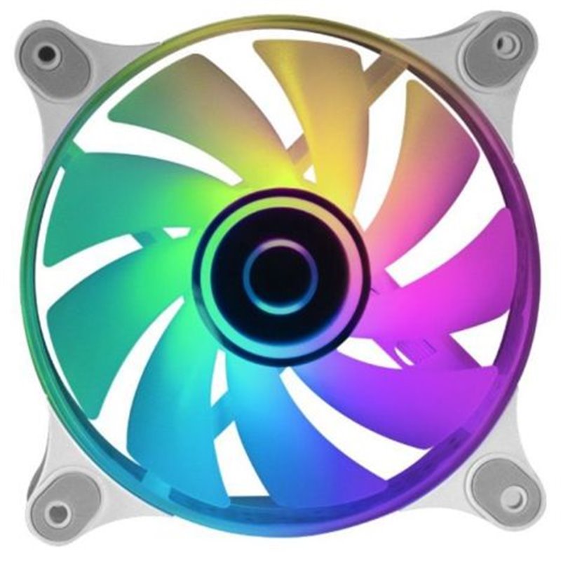 Ventilador PC MARS GAMING MF-3D - ARGB · 12cm · Blanco