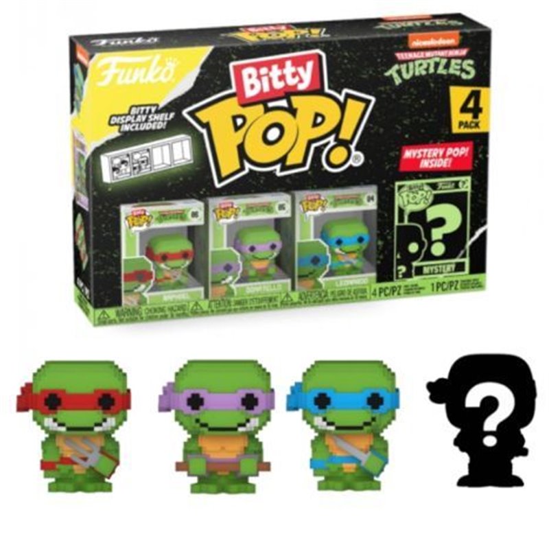 BITTY POP Tortugas Ninja 8-Bit - 4 Figuras - 889698715102