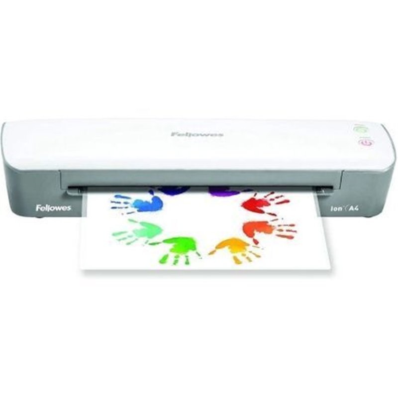 Plastificadora FELLOWES Ion 4560001 - A4 · Max 125 Micras · Blanco/Gris