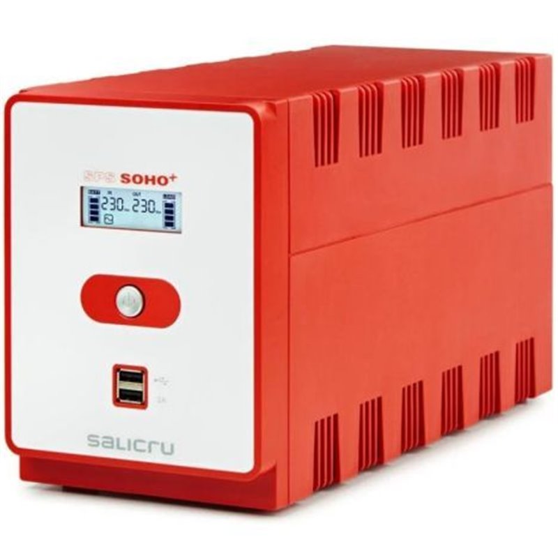 SAI SALICRU SPS 2200 Soho + 647CA000006 - 1200W · 4xShucko · Rojo
