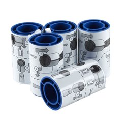 Rodillo Adhesivo para Limpieza Continua de Tarjetas DATACARD 569946-001 - 5 Fundas Recubiertas