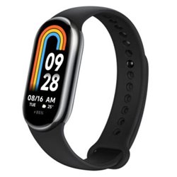 Smartband XIAOMI Band 8 BHR7165GL - 1.62 AMOLED · 5ATM · BT. 5.1 · Frecuencia Cardiaca · Android/iOs · Negro