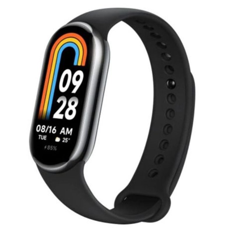 Smartband XIAOMI Band 8 BHR7165GL - 1.62 AMOLED · 5ATM · BT. 5.1 · Frecuencia Cardiaca · Android/iOs · Negro