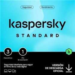 Antivirus KASPERSKY KL1041SDCFS - 3 Dispositivos · 1 Año · No CD