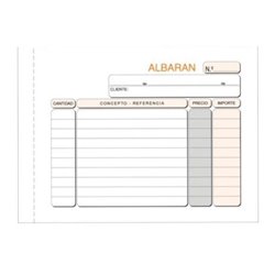 Talonario de Albaranes OCTAVO T-123 - 21x15cm · Duplicado de Autocopia