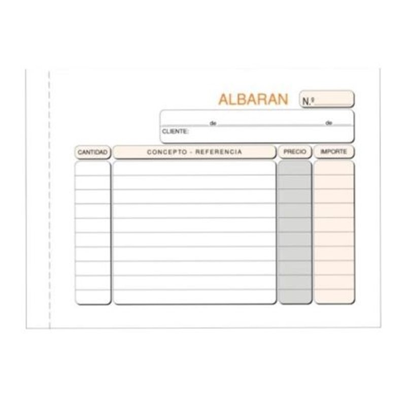 Talonario de Albaranes OCTAVO T-123 - 21x15cm · Duplicado de Autocopia