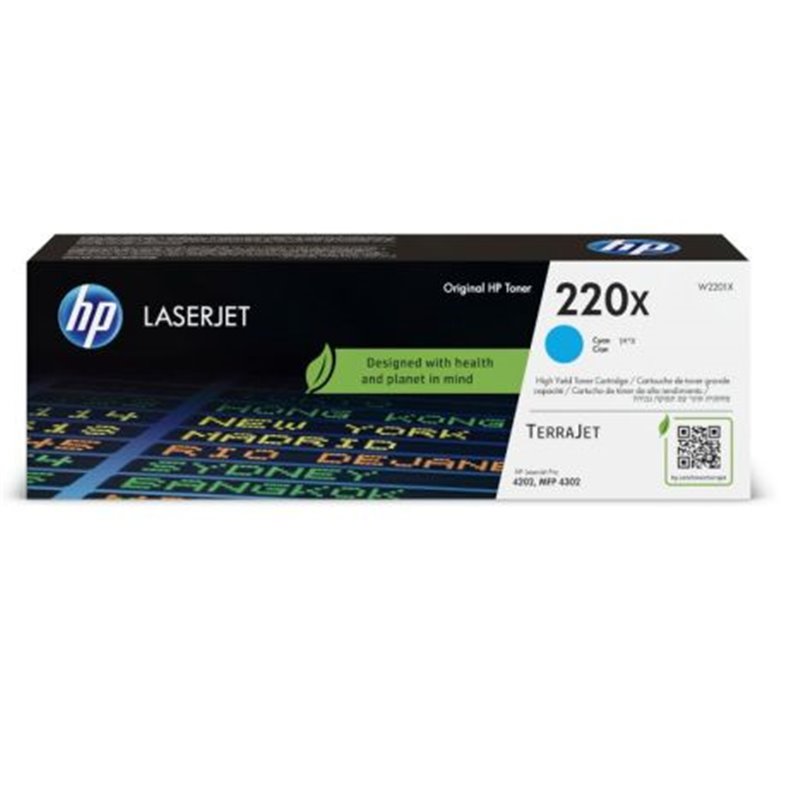 Toner Original HP 220X Cian - W2201X [PAG-5500]