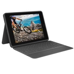 Funda con Teclado para Tablet LOGITECH Rugged 920-009317 - 10.2 · Negro