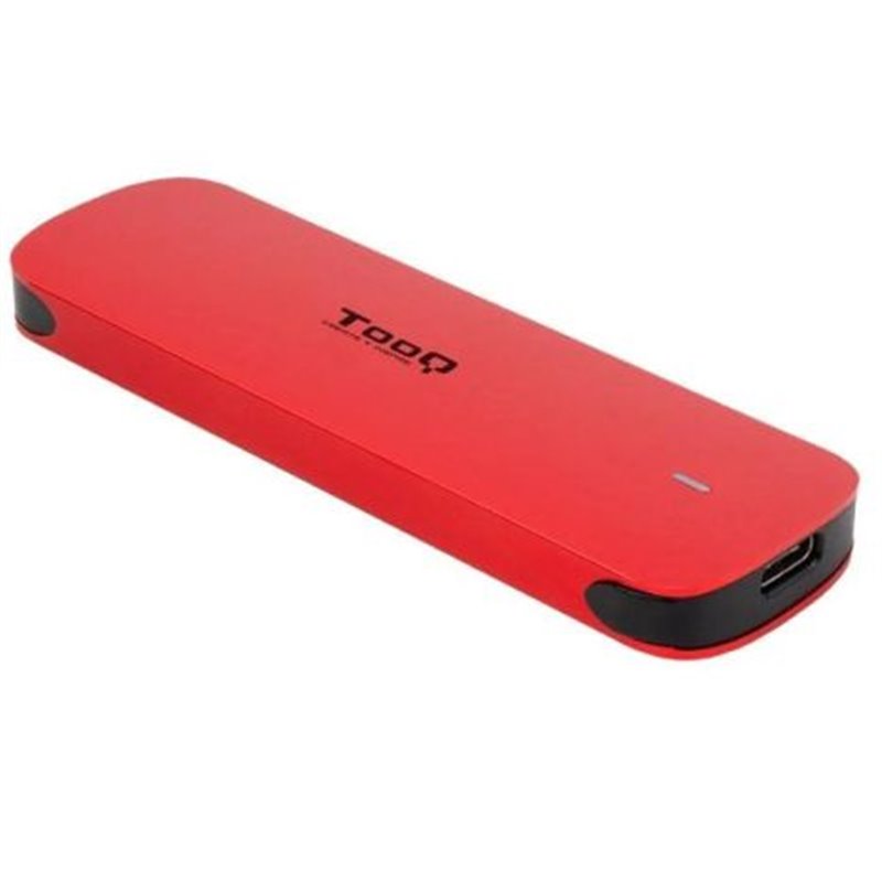 Caja Externa para Disco SSD TOOQ TQE-2201R - USB 3.1 Gen2 · M.2 · Rojo