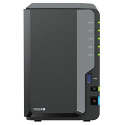 Servidor NAS SYNOLOGY DS224+ - Intel Celeron · 2GB · 6GB · 2 Bahias · USB