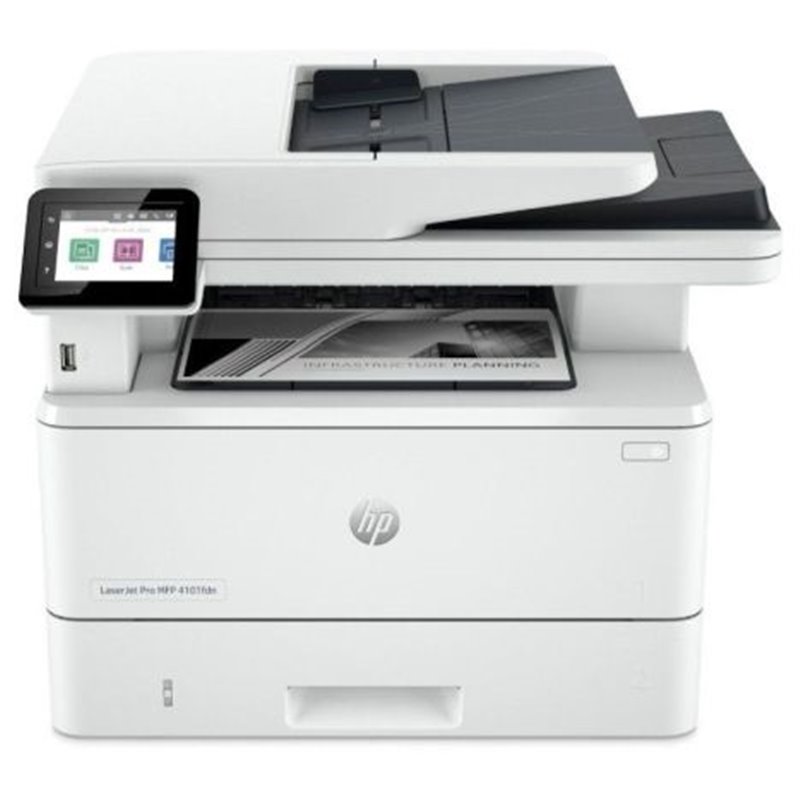 Impresora Multifunción Láser HP Laserjet Pro 4102FDW Monocromo - Dúplex · Fax · 40PPM · 1200x1200 · 1200ppp · USB/WiFi - Tóner H