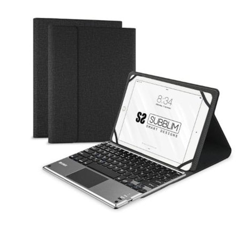Funda con Teclado para Tablet SUBBLIM Keytab Pro SUB-KT2-BTP001 - 10.1 · 10.8 · BT · Touchpad · Negro