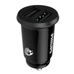 Cargador para Coche PHILIPS DLP2510 - 12W · 2xUSB