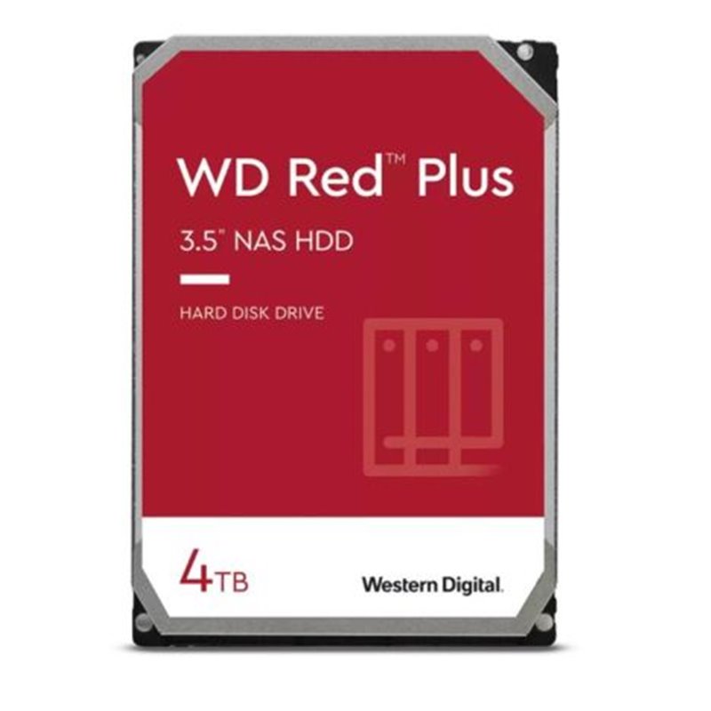 Disco Duro Interno HDD WB Red Plus WD40EFPX - 4TB · SATA III · 3.5 · Caché 256MB