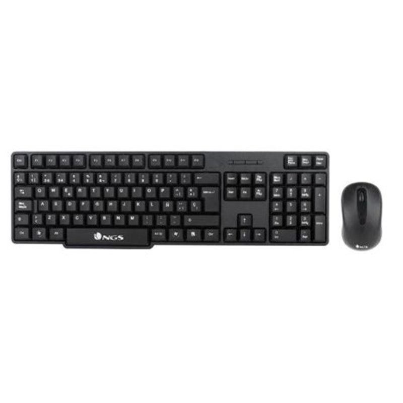 Pack Inalámbrico NGS Euphoria - USB · Teclado y Ratón · Negro