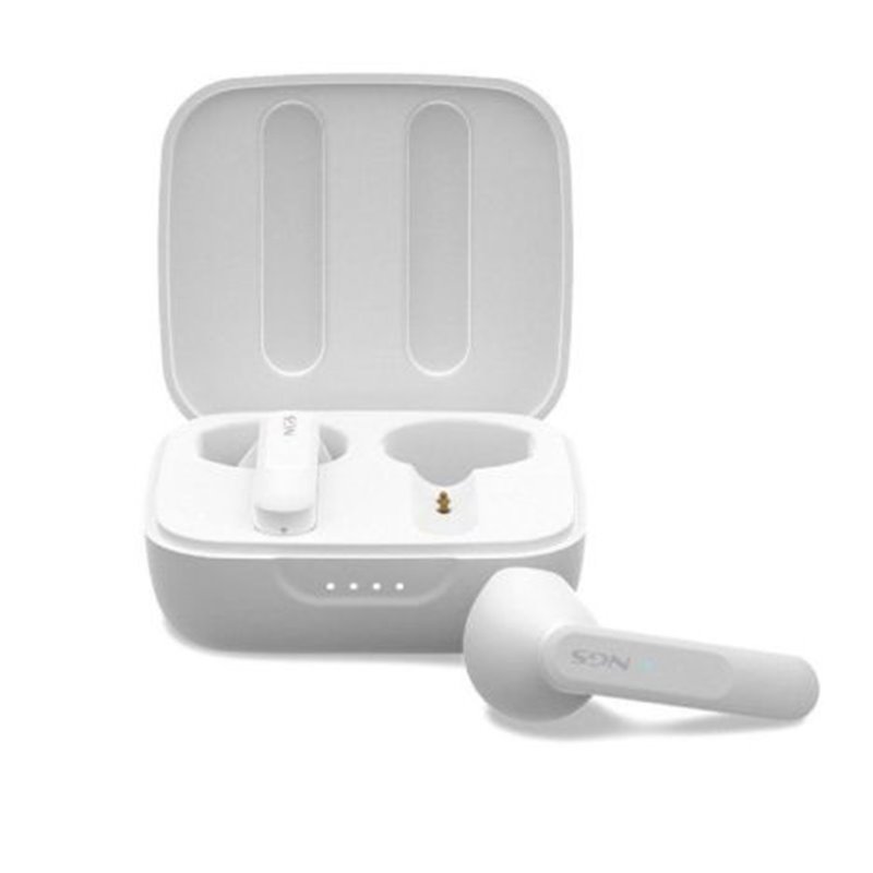Auriculares Inalámbricos NGS Ártica Move ARTICAMOVEWHITE - BT. 5.3 · Bat. 400mAh · Micrófono · Estuche de Carga · Blanco
