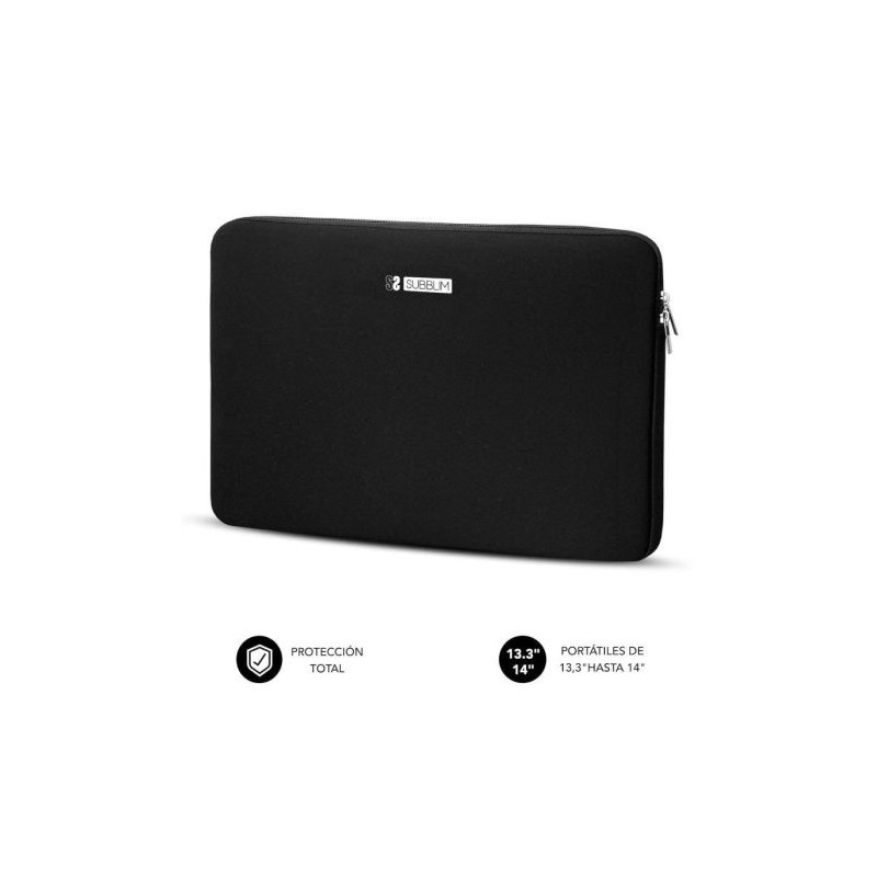 Funda para Portátil SUBBLIM Business Sleeve - Neopreno · 13,3/14 · Negro