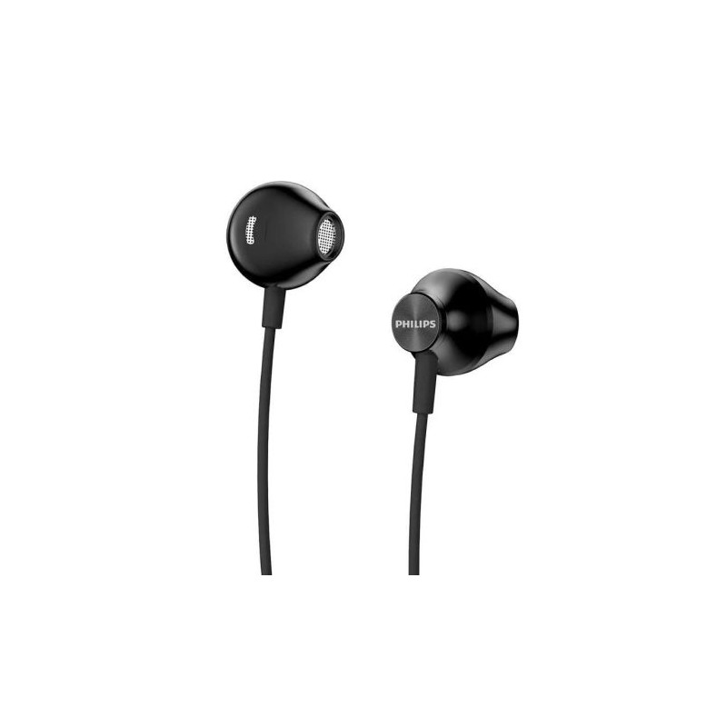 Auriculares con Cable PHILIPS TAUE100BK - Jack 3,5mm · Cable 1,2m · Micrófono · Negro