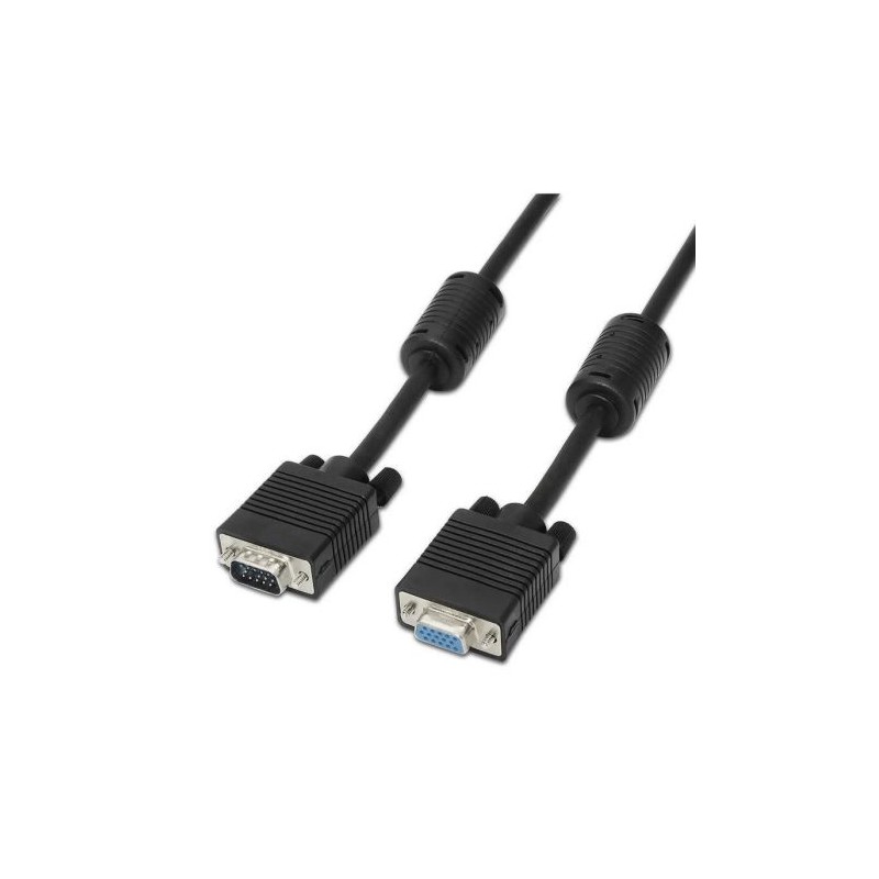 Cable Alargador SVGA VGA/M a VGA/H - 1.8m · Negro